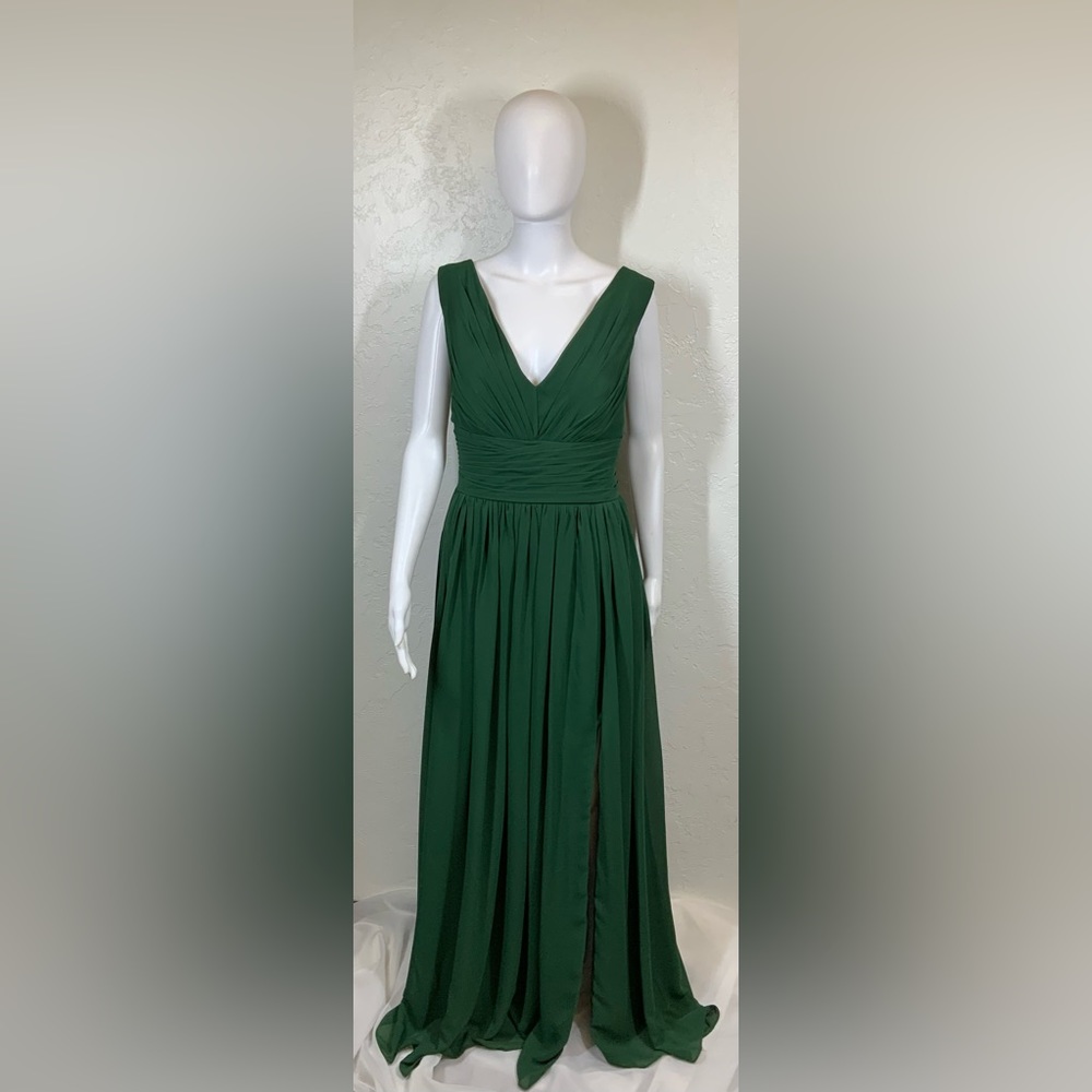 Green Chiffon Formal W/ Split